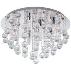 LED-Deckenleuchte Almonte mit Behang, 50cm