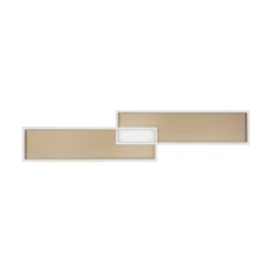 LED-Deckenleuchte Amara, zwei Rechtecke, schwarz