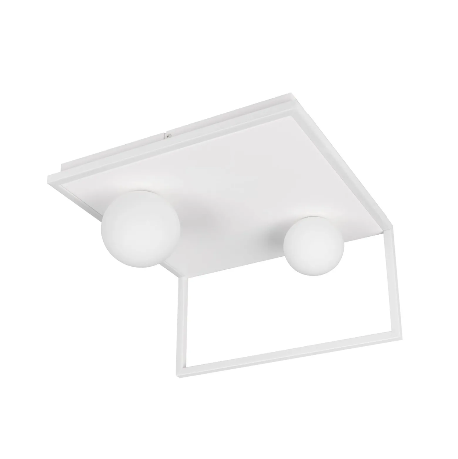 LED-Deckenleuchte Arola, weiß matt, Breite 37 cm, Metall
