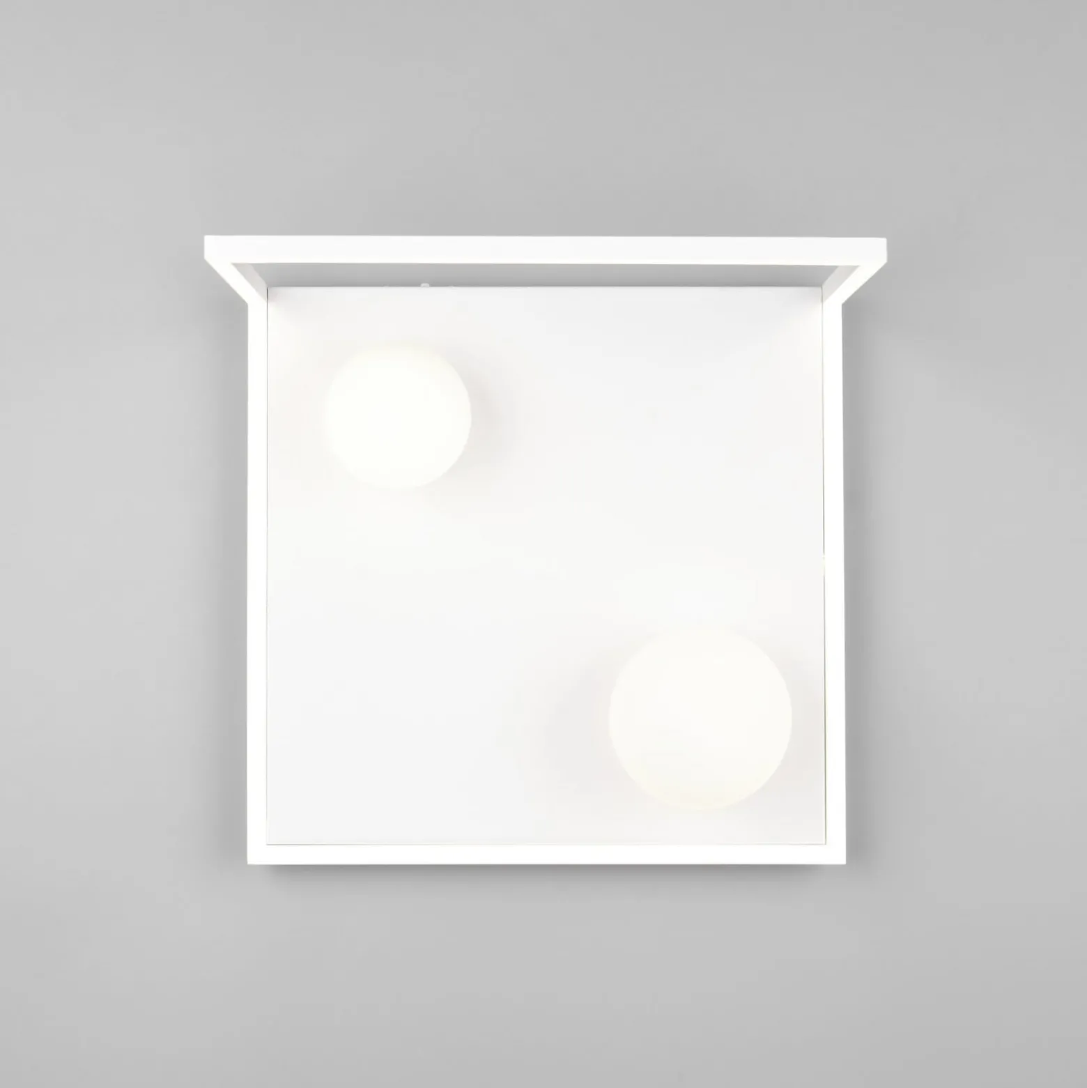 LED-Deckenleuchte Arola, weiß matt, Breite 37 cm, Metall