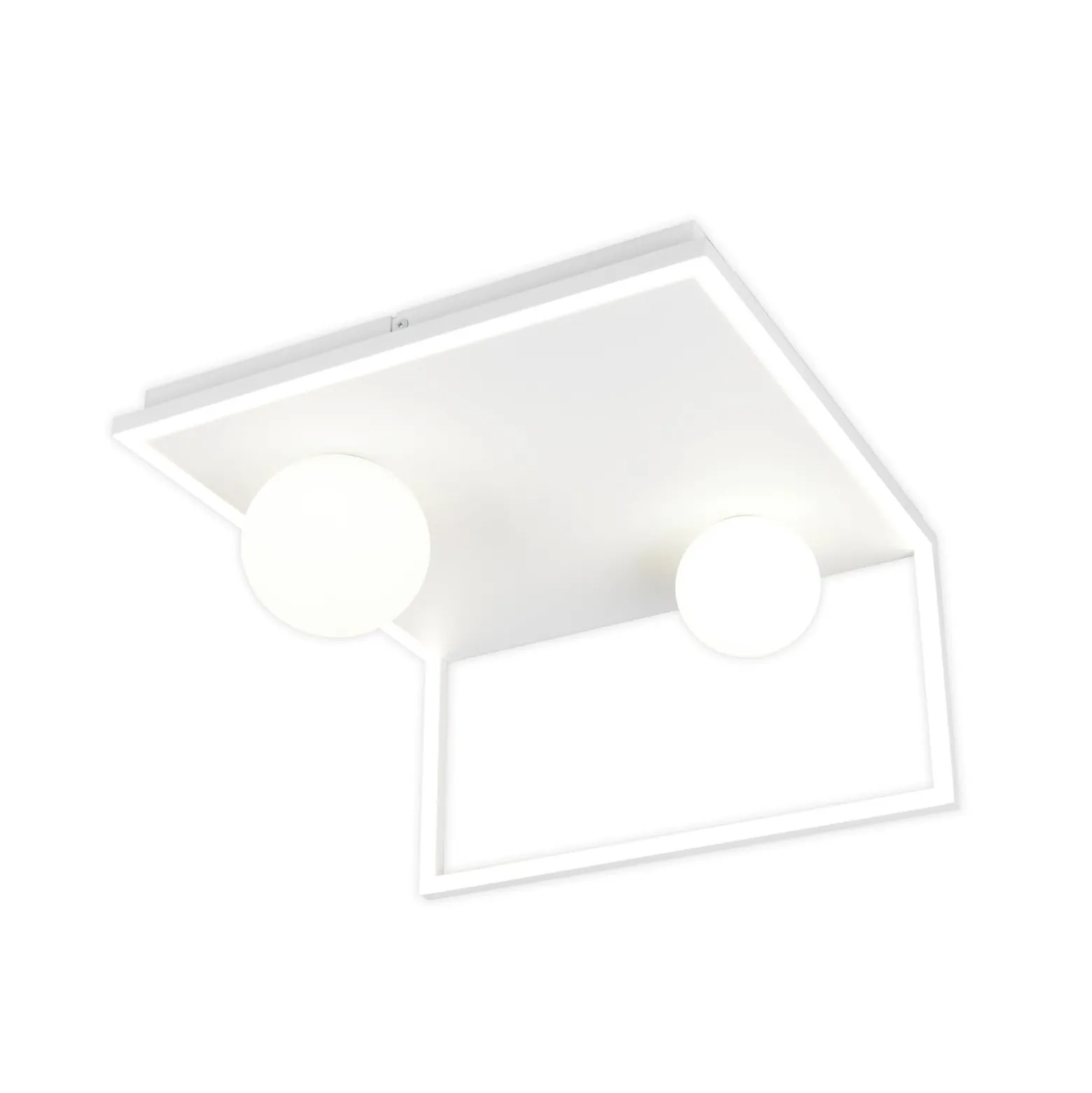 LED-Deckenleuchte Arola, weiß matt, Breite 37 cm, Metall