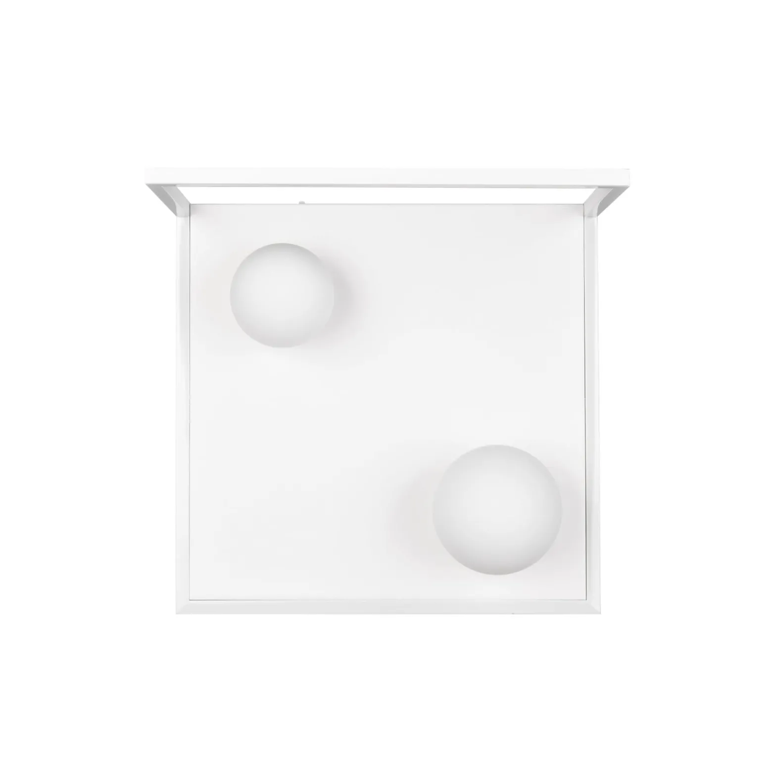 LED-Deckenleuchte Arola, weiß matt, Breite 37 cm, Metall