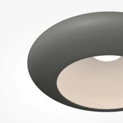 LED-Deckenleuchte Aros, dunkelgrau, Ø 40 cm, Metall, 3.000 K