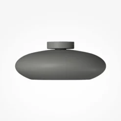 LED-Deckenleuchte Aros, dunkelgrau, Ø 40 cm, Metall, 3.000 K