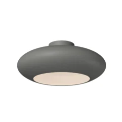 LED-Deckenleuchte Aros, dunkelgrau, Ø 40 cm, Metall, 3.000 K