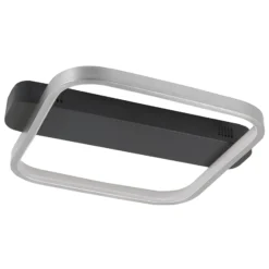LED-Deckenleuchte Ascona, schwarz/nickel, 20 W