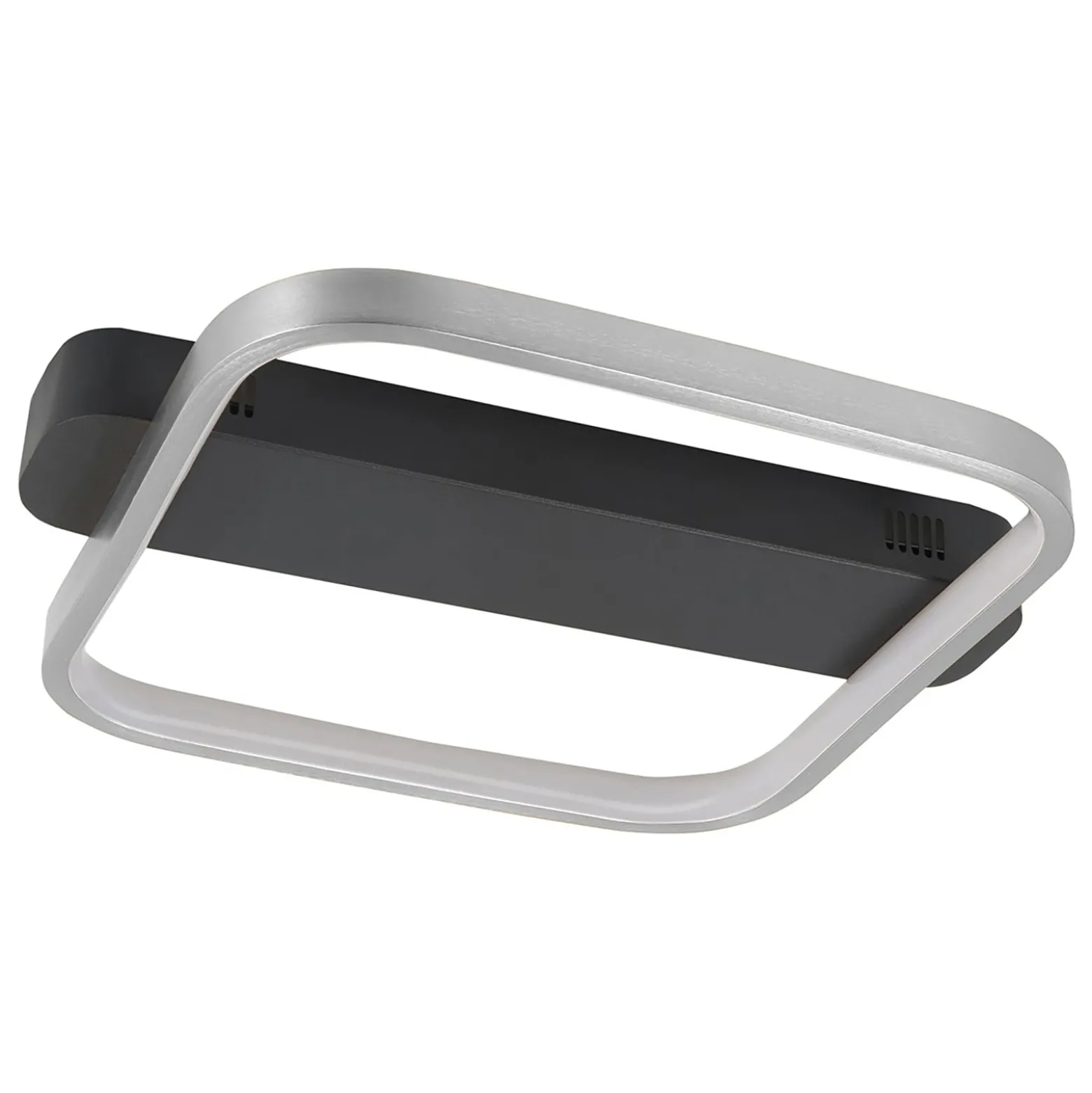 LED-Deckenleuchte Ascona, schwarz/nickel, 20 W