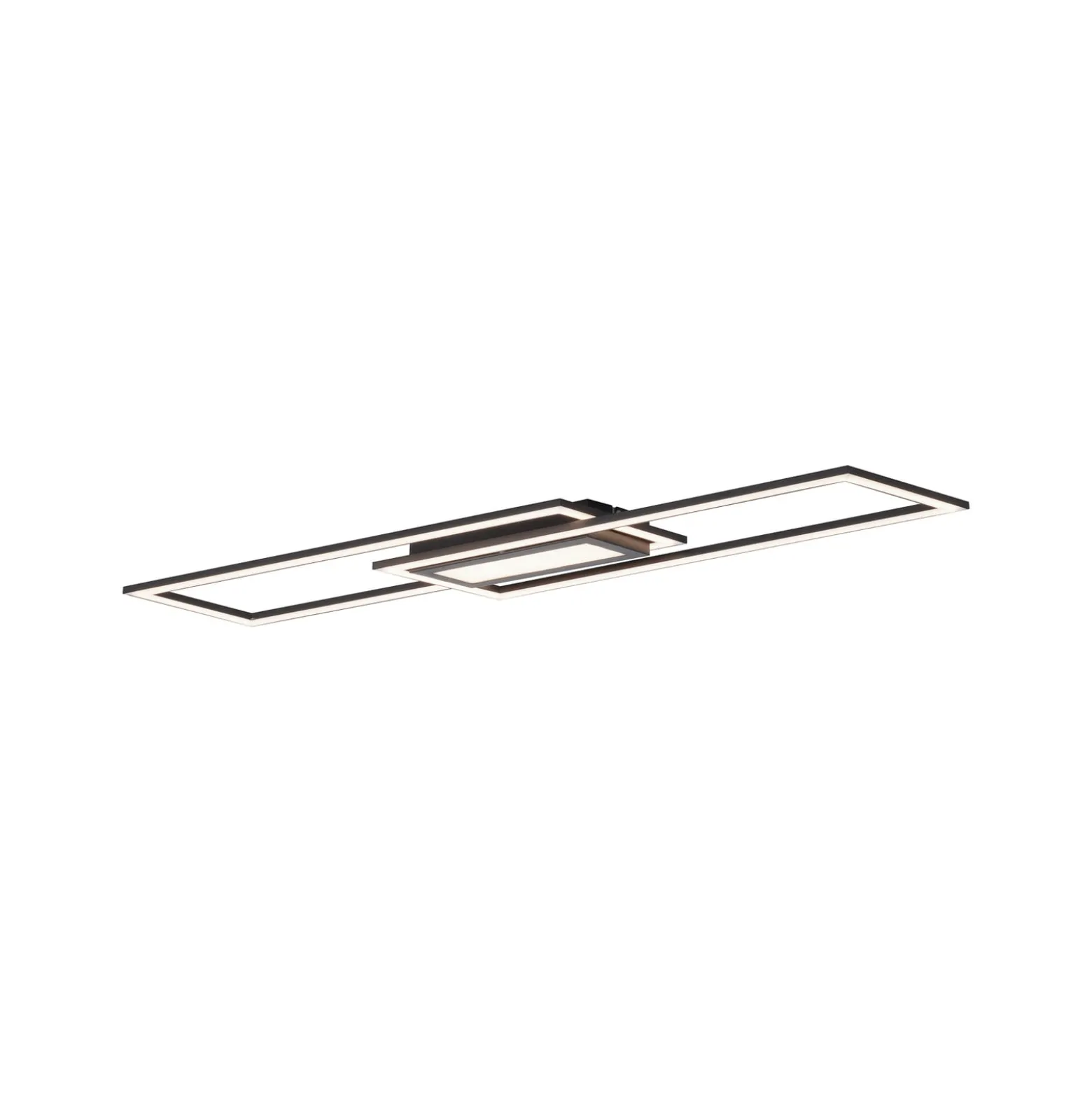 LED-Deckenleuchte Asmin, CCT, schwarz, 100x17,9cm