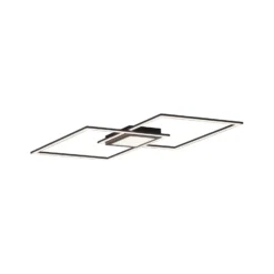 LED-Deckenleuchte Asmin, CCT, schwarz, 106x37cm