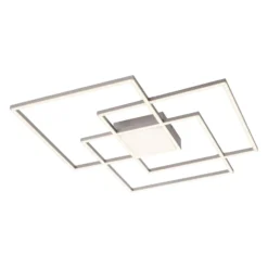 LED-Deckenleuchte Asmin, CCT, stahl, 75x75cm