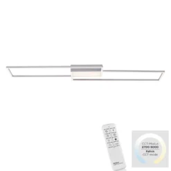 LED-Deckenleuchte Asmin, CCT, stahl, 109,5x25,7cm
