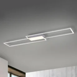 LED-Deckenleuchte Asmin, CCT, stahl, 109,5x25,7cm