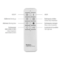 LED-Deckenleuchte Asmin, CCT, stahl, 109,5x25,7cm