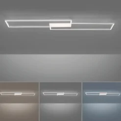 LED-Deckenleuchte Asmin, CCT, stahl, 109,5x25,7cm
