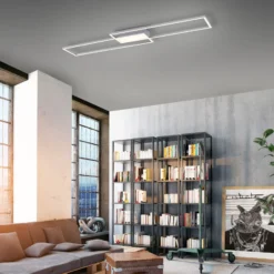 LED-Deckenleuchte Asmin, CCT, stahl, 109,5x25,7cm