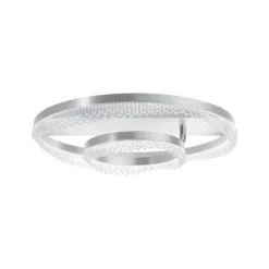 LED-Deckenleuchte Aurora, aluminium, Ø 61 cm, Aluminium, CCT