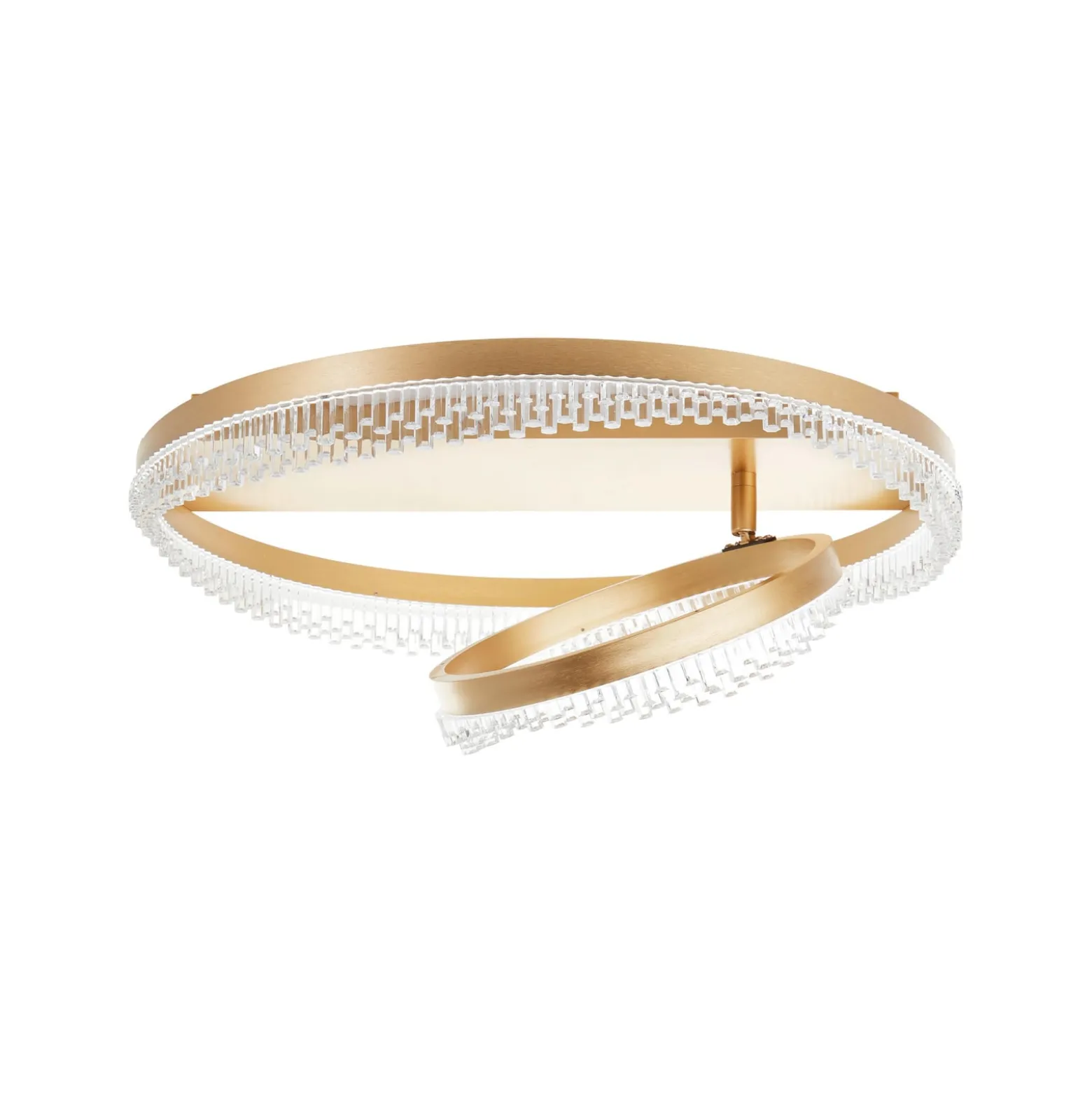 LED-Deckenleuchte Aurora, goldfarben Ø 61 cm, Aluminium, CCT
