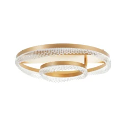 LED-Deckenleuchte Aurora, goldfarben Ø 61 cm, Aluminium, CCT
