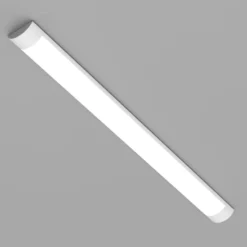 LED-Deckenleuchte Batten, Länge 90 cm, Alu, weiß, 4.000 K