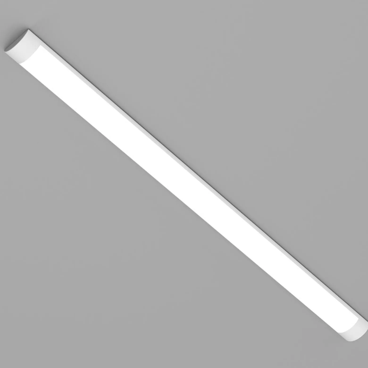 LED-Deckenleuchte Batten, Länge 120 cm, Alu, weiß, 4.000 K