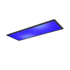 LED-Deckenleuchte Beta, Länge 80 cm, schwarz, RGBW, CCT