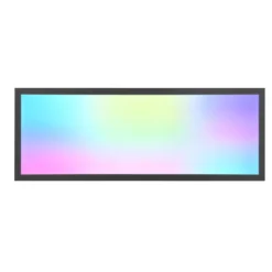 LED-Deckenleuchte Beta, Länge 80 cm, schwarz, RGBW, CCT