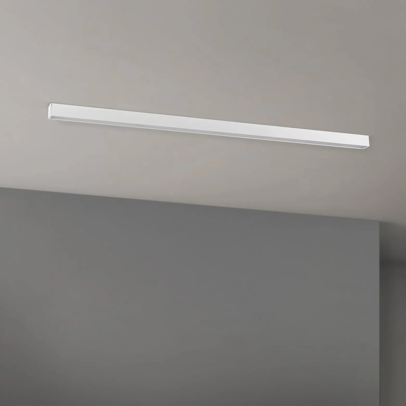 LED-Deckenleuchte Bounce, weiß, Länge 113 cm, CCT, Aluminium