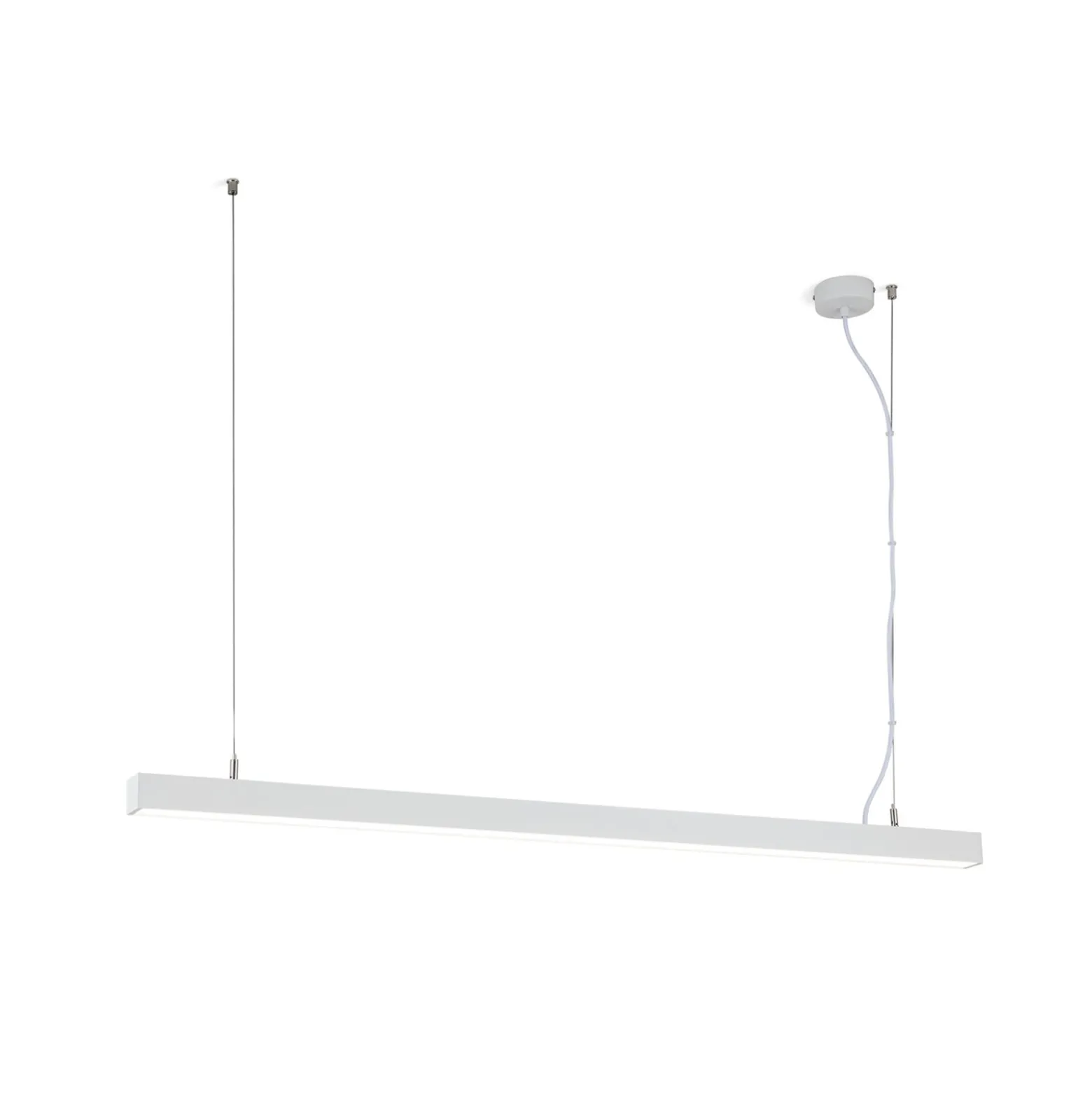 LED-Deckenleuchte Bounce, weiß, Länge 113 cm, CCT, Aluminium