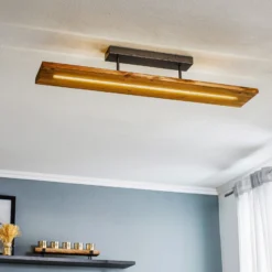 LED-Deckenleuchte Brad aus Holz