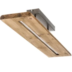 LED-Deckenleuchte Brad aus Holz