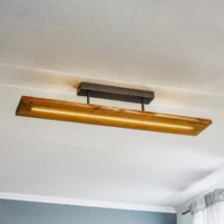 LED-Deckenleuchte Brad aus Holz