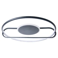 LED-Deckenleuchte Brendan, Ø 54 cm, schwarz