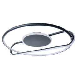 LED-Deckenleuchte Brendan, Ø 54 cm, schwarz