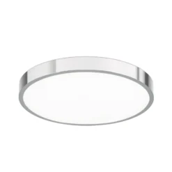 LED-Deckenleuchte Bully, chrom, Ø 28 cm