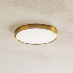 LED-Deckenleuchte Bully mit Patina-Optik, Ø 24 cm