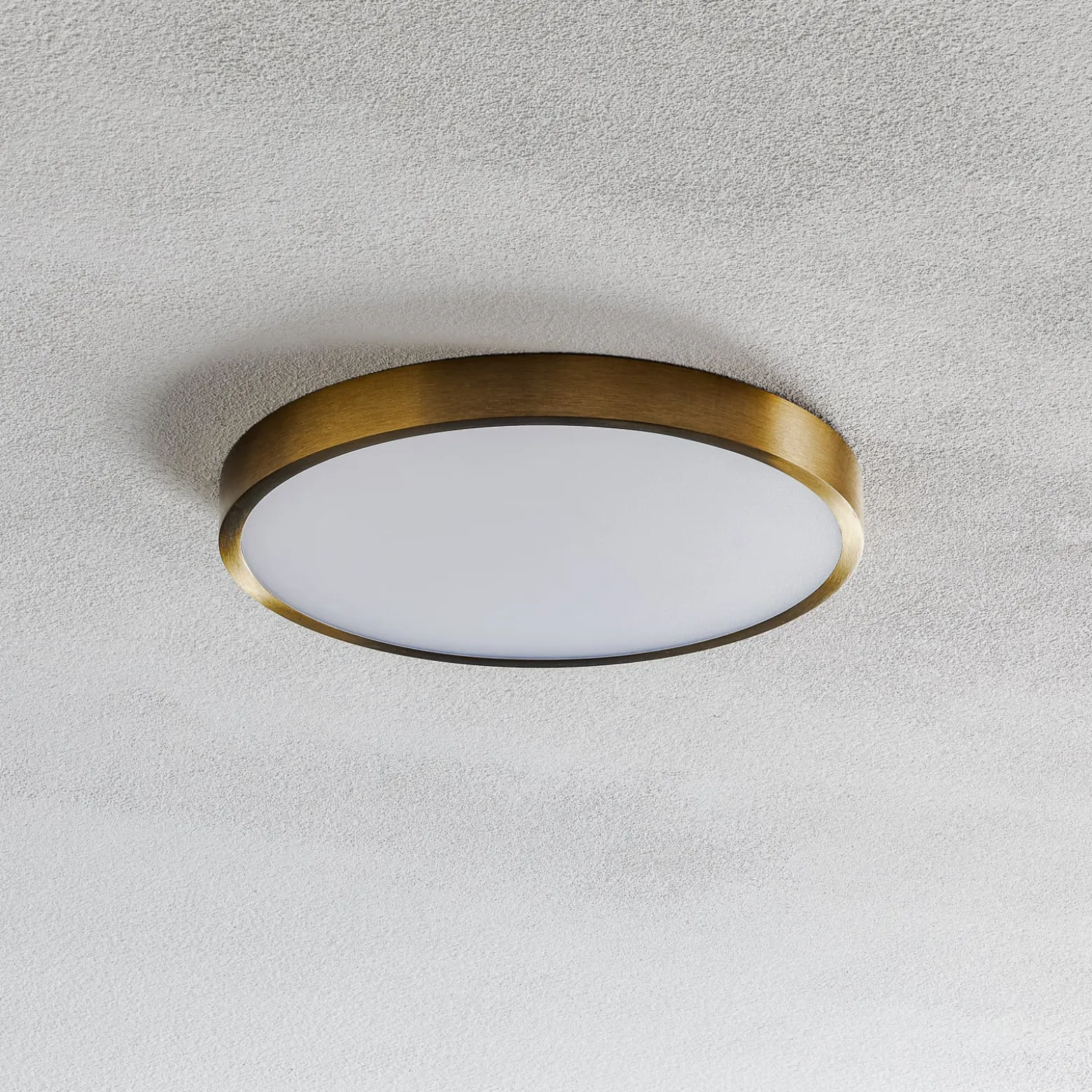 LED-Deckenleuchte Bully mit Patina-Optik, Ø 24 cm