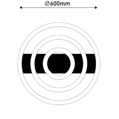 LED-Deckenleuchte CCT, drei Ringe, Fernbedienung