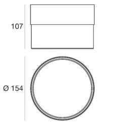 LED-Deckenleuchte Crumb, weiß, Ø 15,4 cm, Eisen, Glas