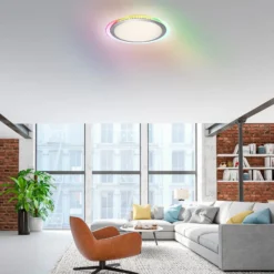 LED-Deckenleuchte Cyba Sterne CCT RGB-Sidelight
