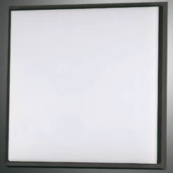 LED-Deckenleuchte Desdy, 30x30 cm, IP54, schwarz