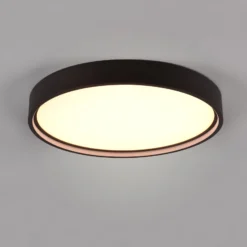LED-Deckenleuchte Doha, CCT, schwarz matt