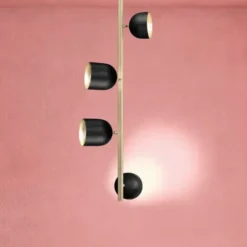 LED-Deckenleuchte Dome, senkrecht, 103 cm, weiß