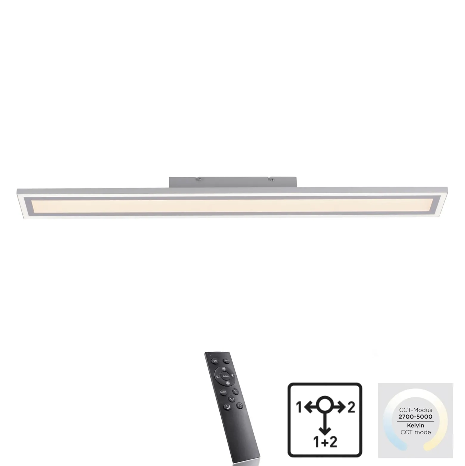 LED-Deckenleuchte Edging CCT, 100 x 12cm