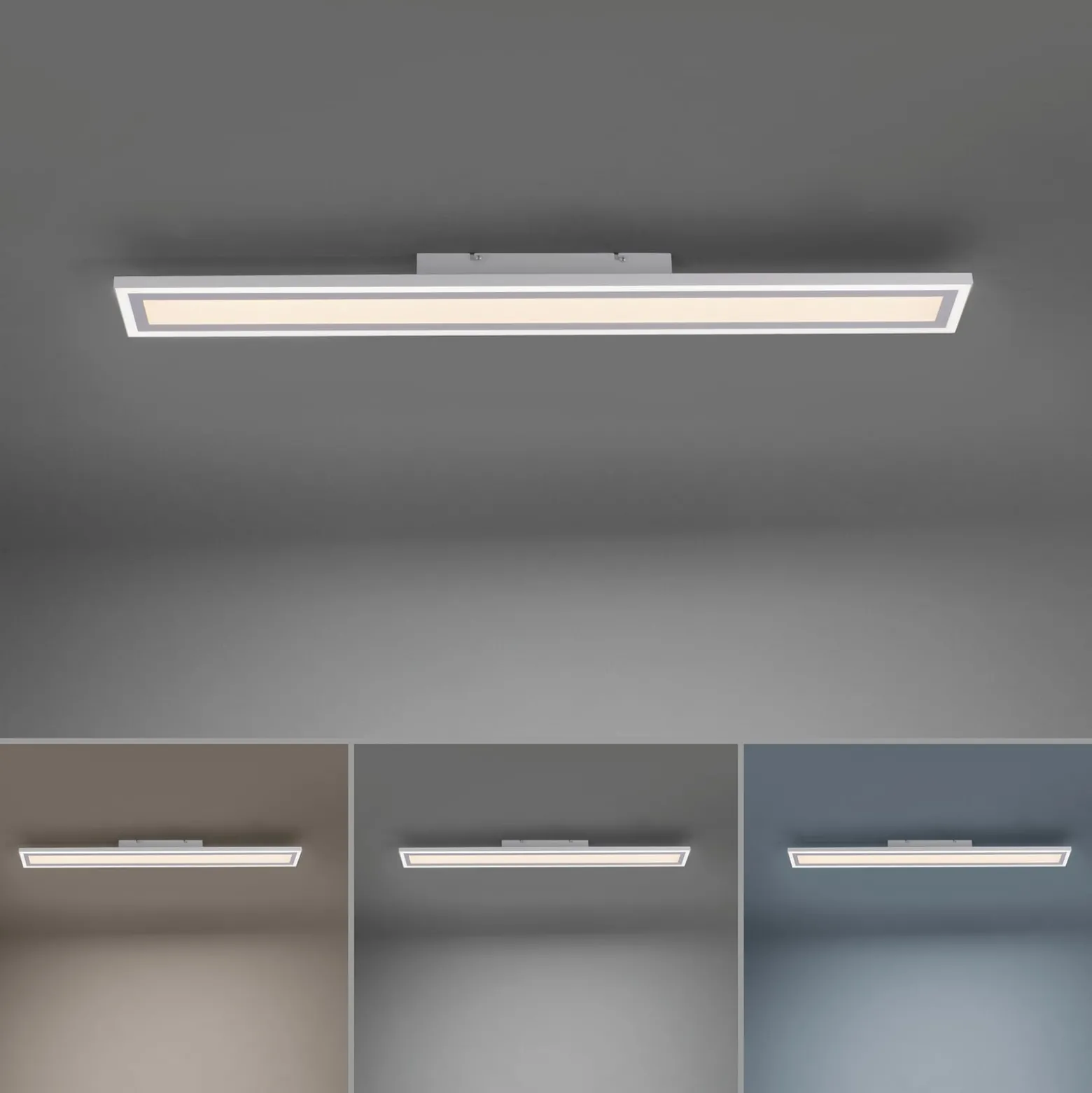 LED-Deckenleuchte Edging CCT, 100 x 12cm