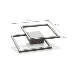 LED-Deckenleuchte Falcon, schwarz