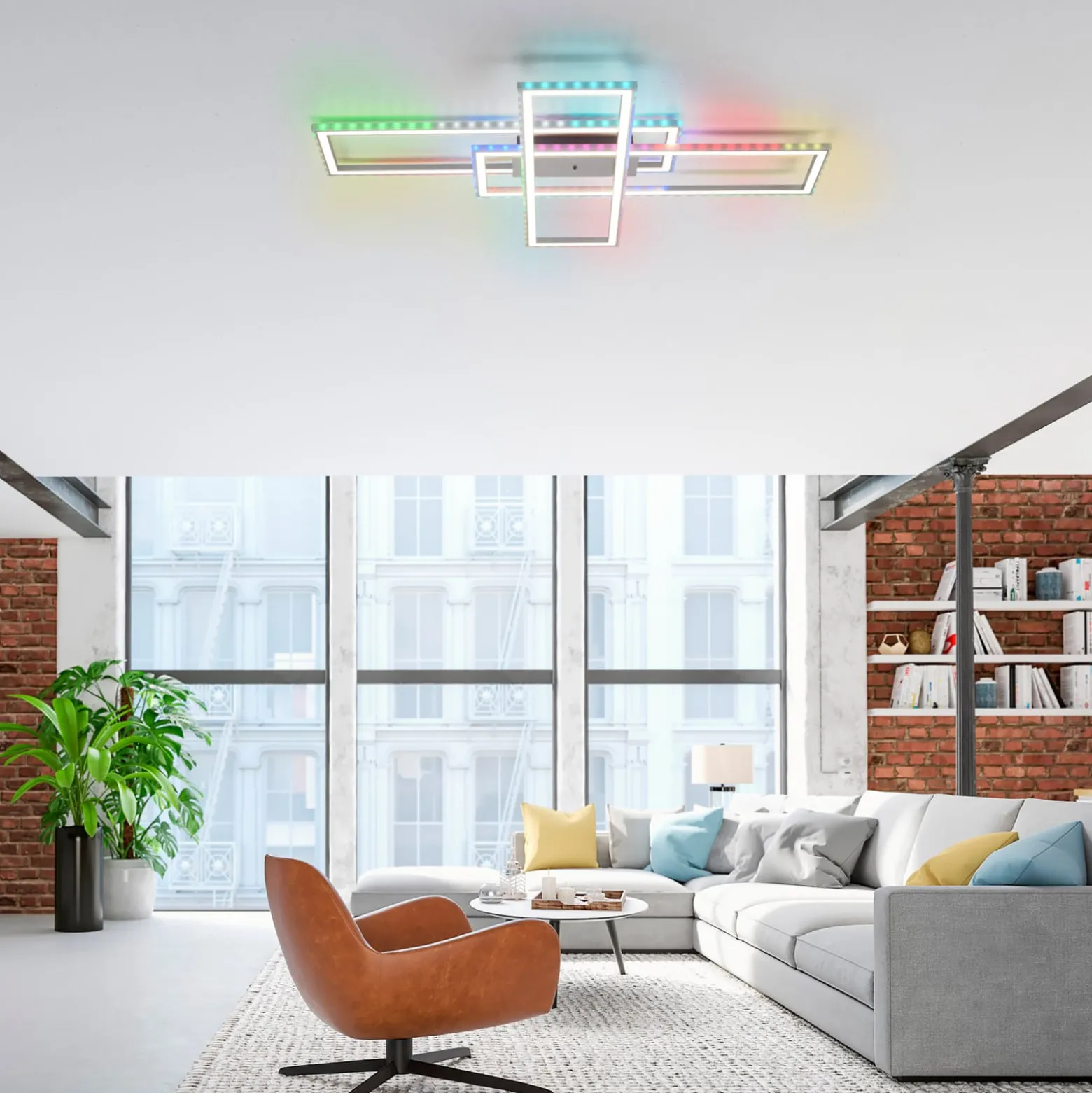 LED-Deckenleuchte Felix60, 105 cm x 71 cm