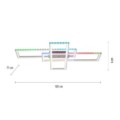 LED-Deckenleuchte Felix60, 105 cm x 71 cm