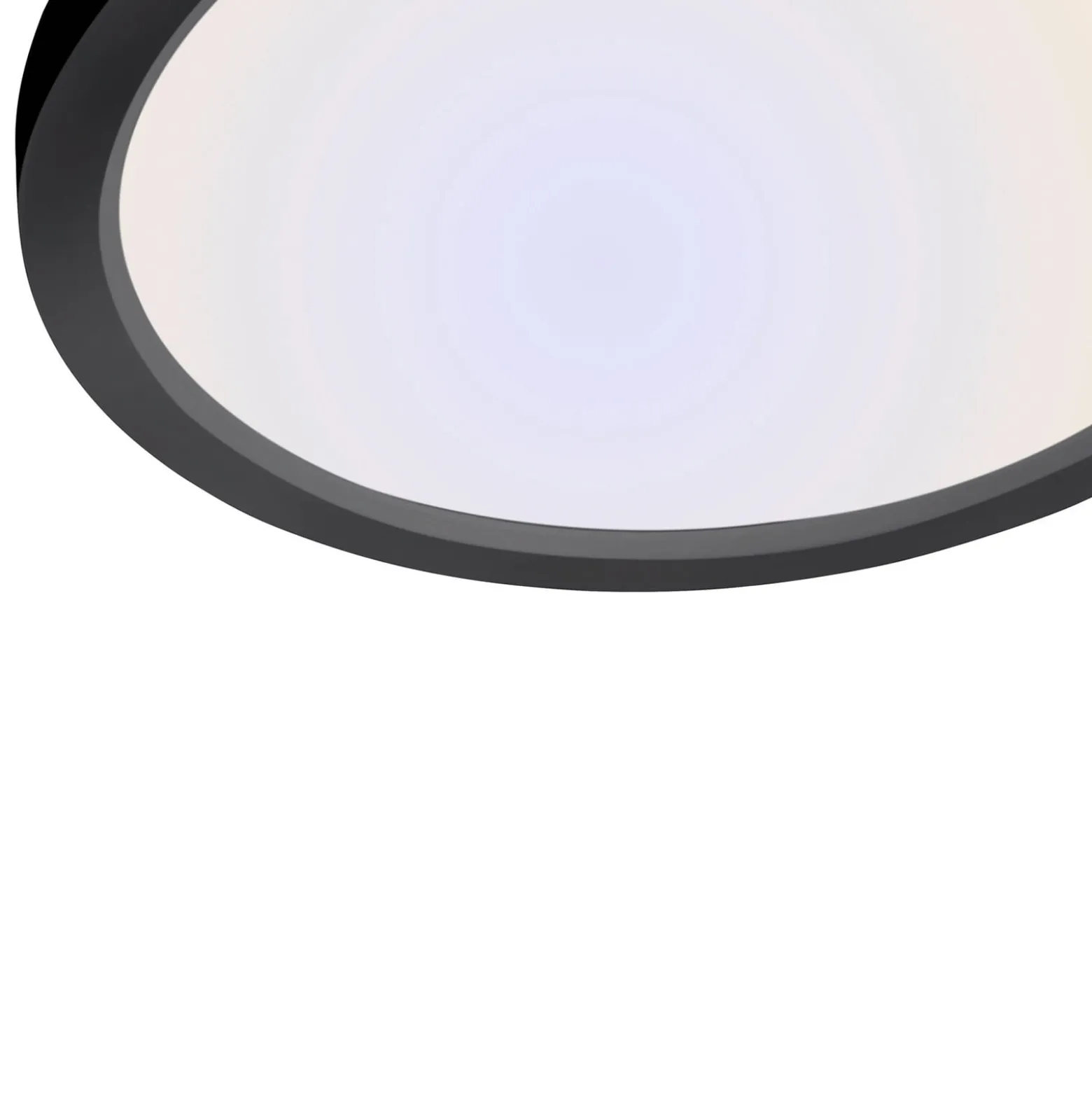 LED-Deckenleuchte Flat CCT, Ø 40 cm, schwarz
