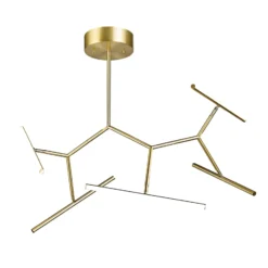 LED-Deckenleuchte 2071, 5-fl. 90 cm, gold