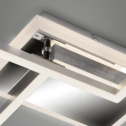LED-Deckenleuchte Frame 2-flammig, CCT, aluminium